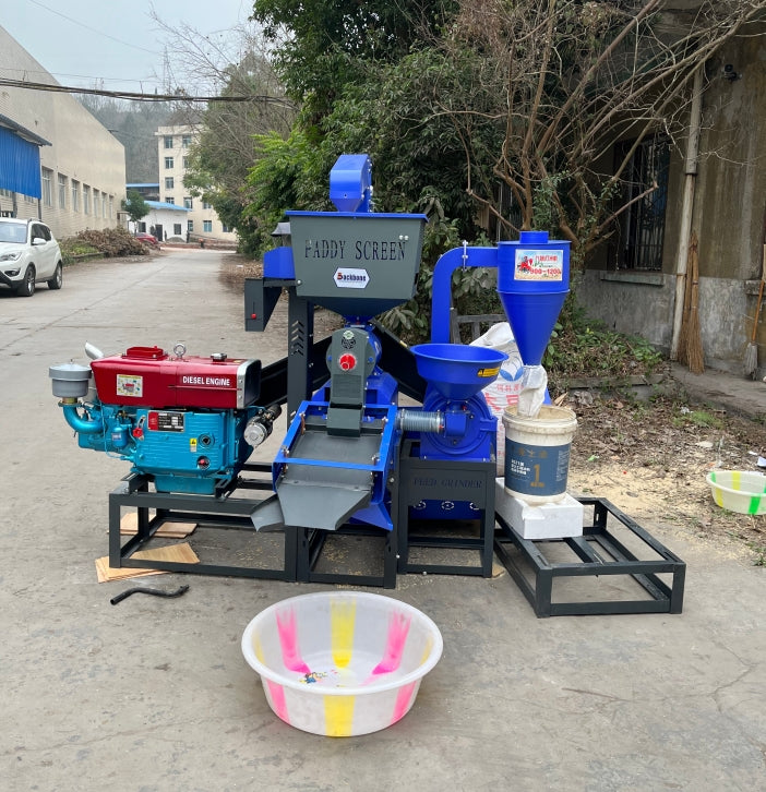 BB-N70-21D PM+elevator automatic rice mill 22hp diesel engine - Image 9