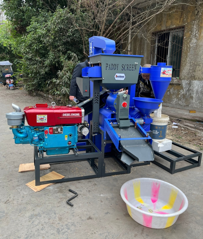 BB-N70-21D PM+elevator automatic rice mill 22hp diesel engine - Image 4