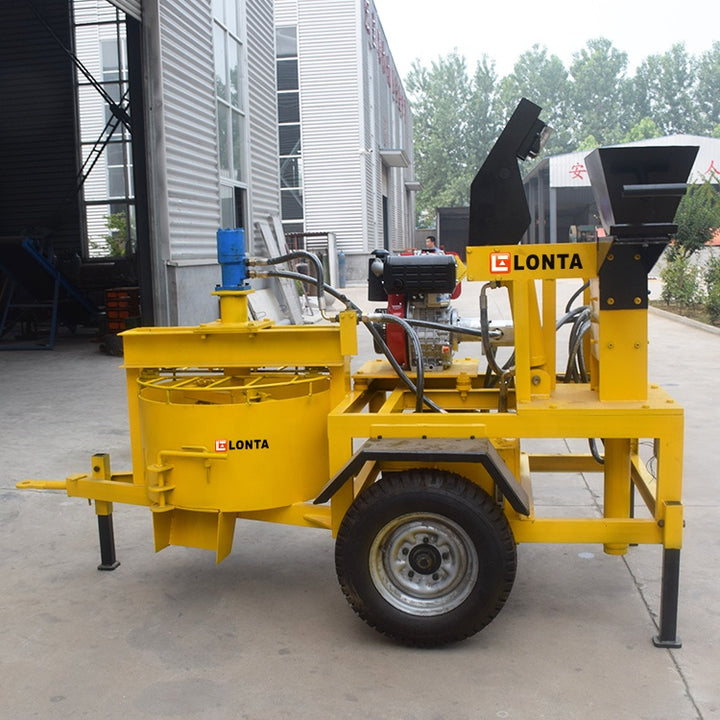 Semi Automatic Mobile Interlock Hollow Paver Mold Mud Soil Earth Clay Brick Block Making Machine - Image 5