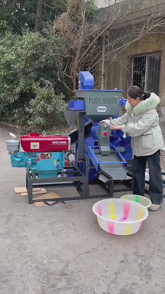 BB-N70-21D PM+elevator automatic rice mill 22hp diesel engine - Image 2