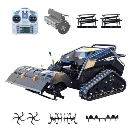 Remote Control Crawler Tiller & Lawn Mower