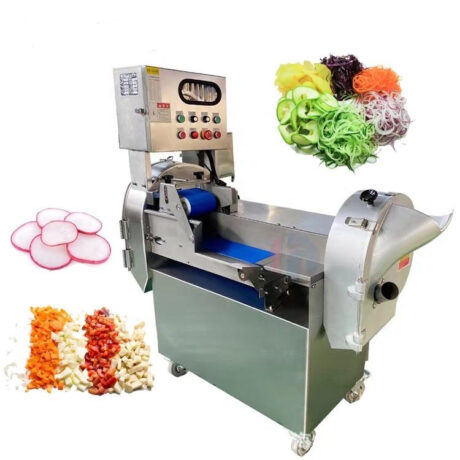 Automatic Double-Head Stainless Steel Fruit and Vegetable Dicing Machine with 850kg per hour production capacity